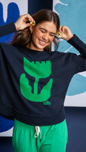 Load image into Gallery viewer, ELM Madeleine Stamer Crew Sweatshirt - Navy

