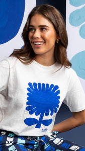 ELM Madeleine Stamer Tee - Marshmallow
