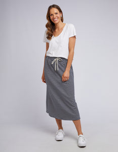 ELM Travel Skirt - Navy Stripe