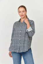 Load image into Gallery viewer, Enveloppe Linen Shirt - Mini Marine
