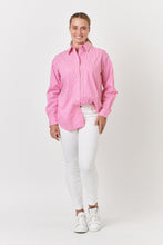 Load image into Gallery viewer, Enveloppe Cotton Poplin L/S Shirt - Pink Stripe
