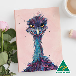 Shannon Dwyer Lined Notebook - Edwina the Emu