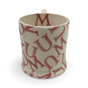 Emma Bridgewater 1/2 Pint Mug - M.U.M. Pink