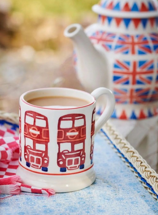 Emma Bridgewater 1/2 Pint Mug - London Buses  Monty & Moo