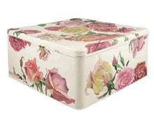Load image into Gallery viewer, Emma Bridgewater Rose &amp; Pink Large Square Tin
