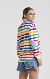 Est1971 Lightweight Rugby Sweatshirt Multi Stripe