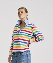 Load image into Gallery viewer, Est1971 Lightweight Rugby Sweatshirt Multi Stripe
