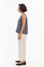 Load image into Gallery viewer, Eva Sunday Ellis Shelltop - Navy Pinstripe
