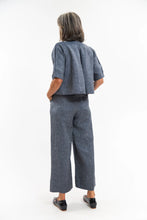 Load image into Gallery viewer, Eva Sunday Loretta Top - Navy Pinstripe
