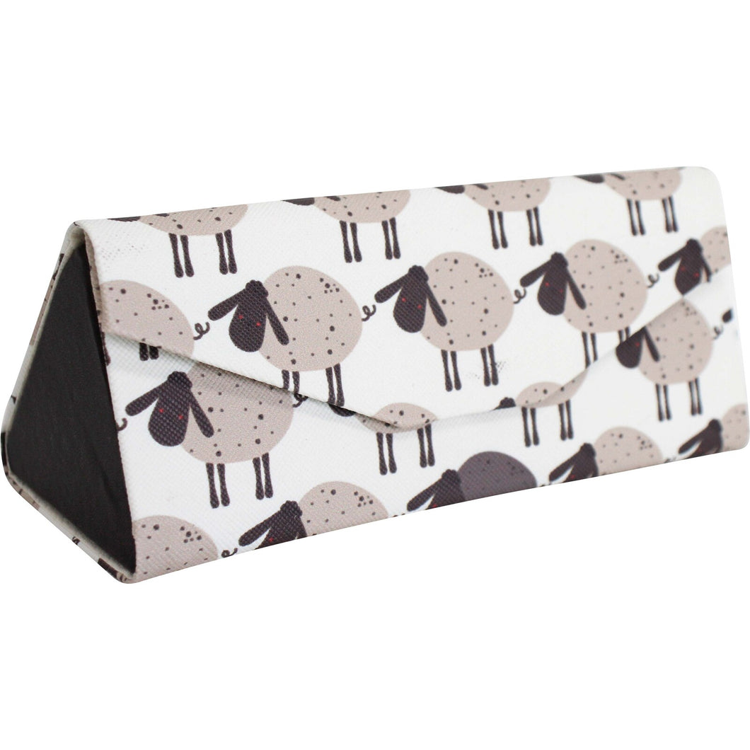 Foldable Glasses Case with Sheep Print