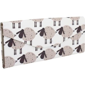 Foldable Glasses Case with Sheep Print