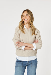 Gordon Smith Carmen Batwing Jumper - Natural