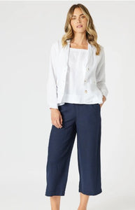 Gordon Smith Danielle Linen Jacket - White