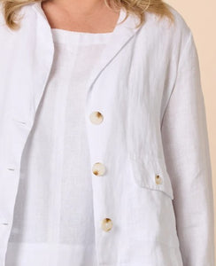 Gordon Smith Danielle Linen Jacket - White