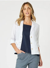 Load image into Gallery viewer, Gordon Smith Danielle Linen Jacket - White
