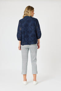 Gordon Smith Taylor Pant - Navy/White