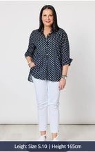 Load image into Gallery viewer, Gordon Smith Get Spotty Shirt - Navy/White
