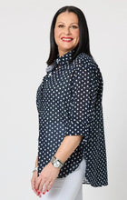 Load image into Gallery viewer, Gordon Smith Get Spotty Shirt - Navy/White
