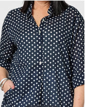 Load image into Gallery viewer, Gordon Smith Get Spotty Shirt - Navy/White
