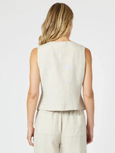 Load image into Gallery viewer, Gordon Smith Lino Short Vest - Natural
