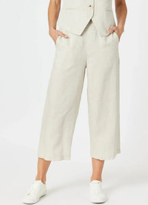 Gordon Smith Lino Wide Leg Pant - Natural