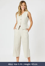 Load image into Gallery viewer, Gordon Smith Lino Wide Leg Pant - Natural
