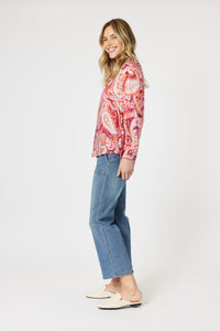 Gordon Smith Paisley Shirt - Red Multi