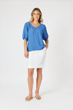 Load image into Gallery viewer, Gordon Smith Stitch Hem Skirt - White
