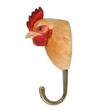 Load image into Gallery viewer, Hand Carved Wall Hook - Hen
