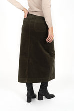 Load image into Gallery viewer, Humidity Billie Cord Skirt - Midnight
