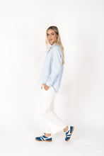 Load image into Gallery viewer, Humidity Boyfriend Shirt - Ice Blue
