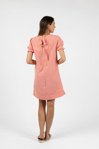 Humidity Zeta Shift Dress - Pink/Red Check