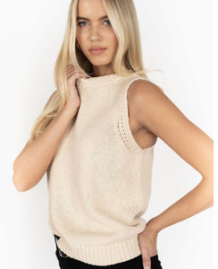 Humidity Gale Cotton Vest - Stone