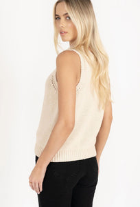 Humidity Gale Cotton Vest - Stone