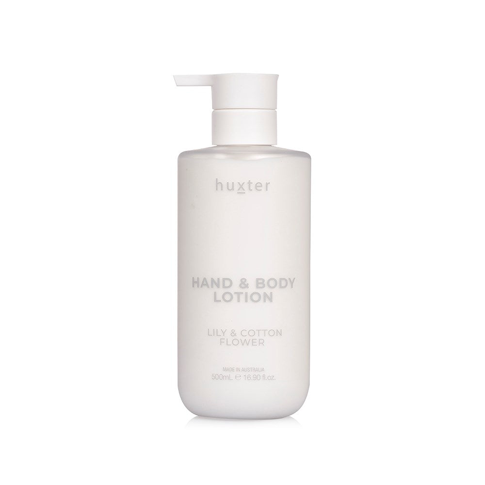 Huxter Hand & Body Lotion 500ml - Lily & Cotton Flower