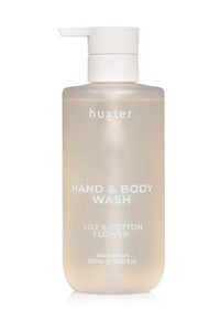 Huxter Hand & Body Wash 500ml - Lily & Cotton Flower