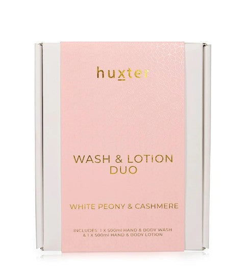 Huxter Wash & Lotion Duo - White Peony & Cashmere