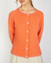 Load image into Gallery viewer, Irelands Eye Killiney Wool/Cashmere Cardigan - Coral
