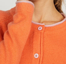 Load image into Gallery viewer, Irelands Eye Killiney Wool/Cashmere Cardigan - Coral
