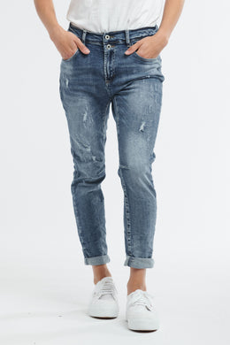 Stretchy Jeans Women - Italian Star Emma Jean - Denim