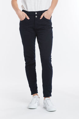 Italian Star Jeans: Emma - The Ultimate Comfort Stretch Jean - Navy