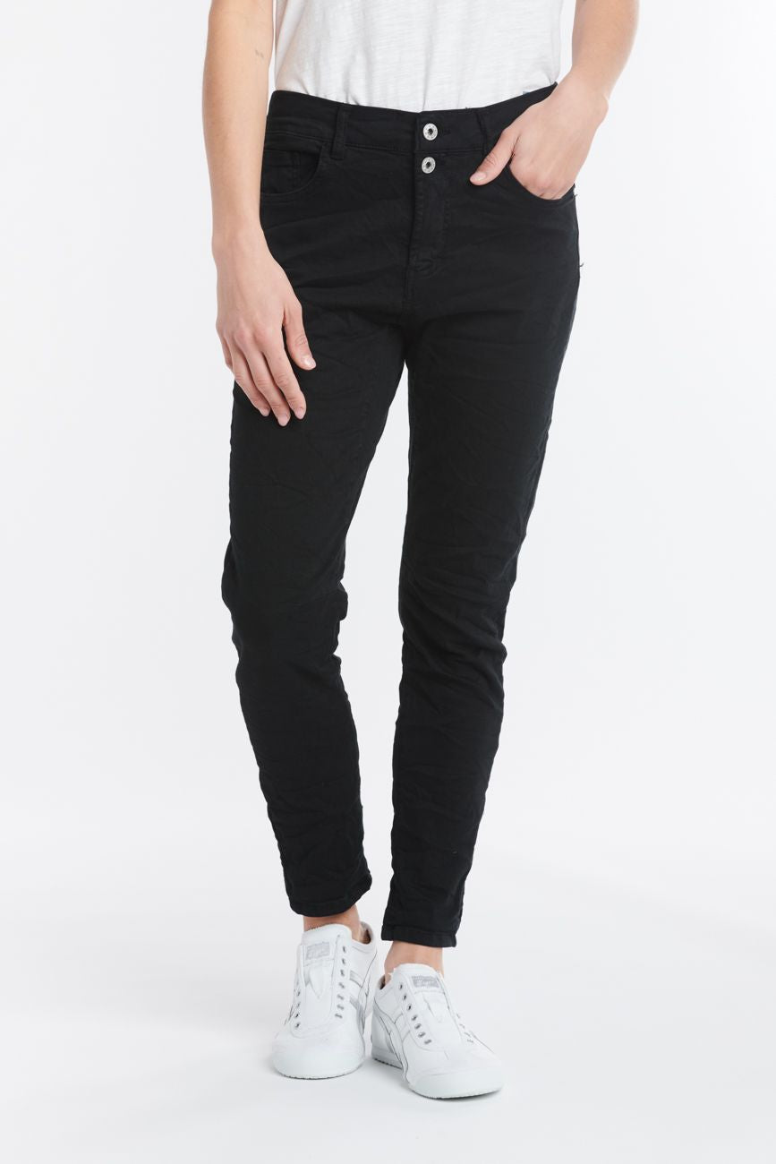 Italian Star Emma Womens Jean - Black