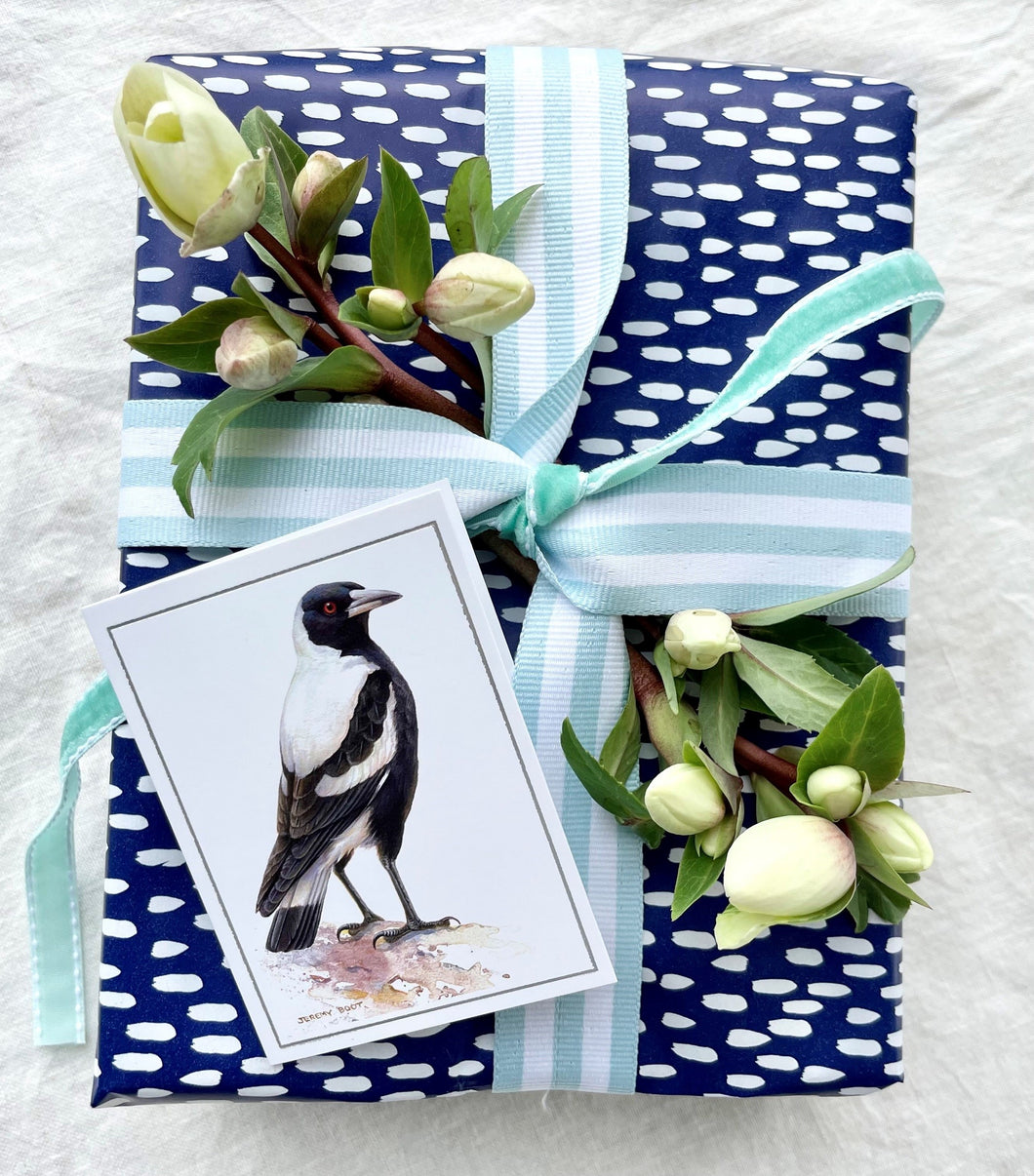 Jeremy Boot Gift Tag - Magpie