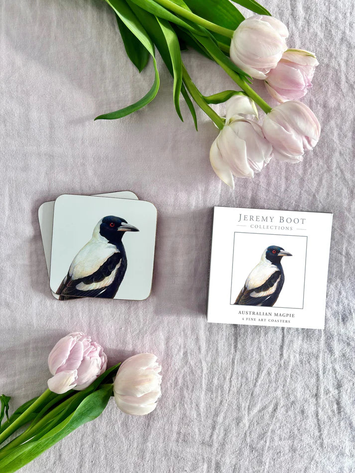 Jeremy Boot Coasters Set of 4 - Magpie