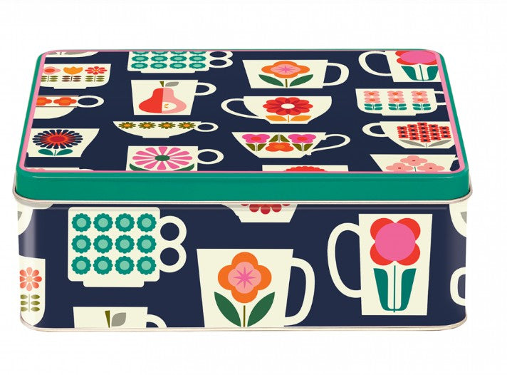 Kate Rhees Tea Cup Biscuit Tin