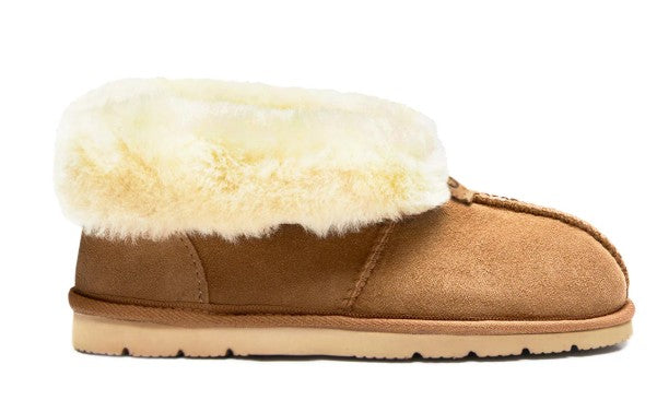 Koalabi Aust Made Percey Sheepskin Slipper - Chestnut