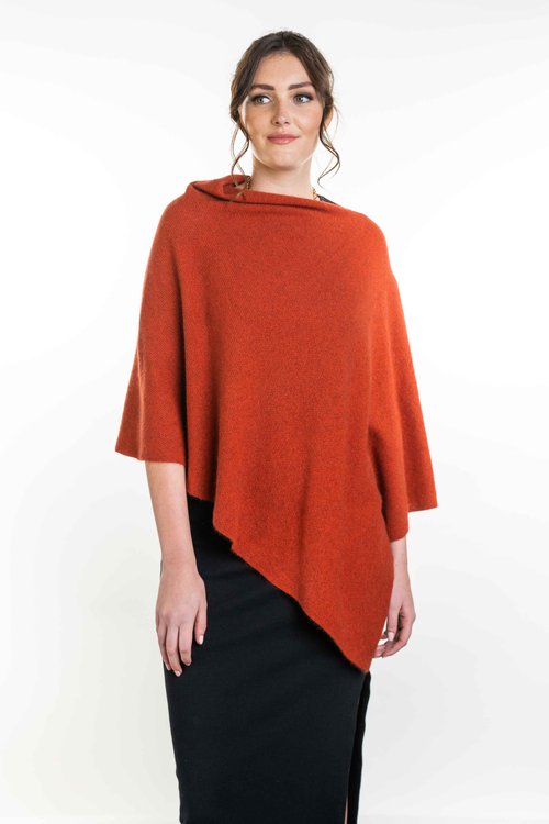 Koru Possum Merino Silk Two Way Poncho