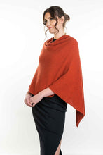 Load image into Gallery viewer, Koru Possum Merino Silk Two Way Poncho
