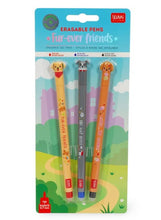 Load image into Gallery viewer, Legami Erasable Gel Pens Set of 3 - Fur Ever Friends
