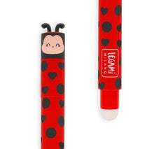 Load image into Gallery viewer, Legami Erasable Gel Pen - Red Ink - Ladybug
